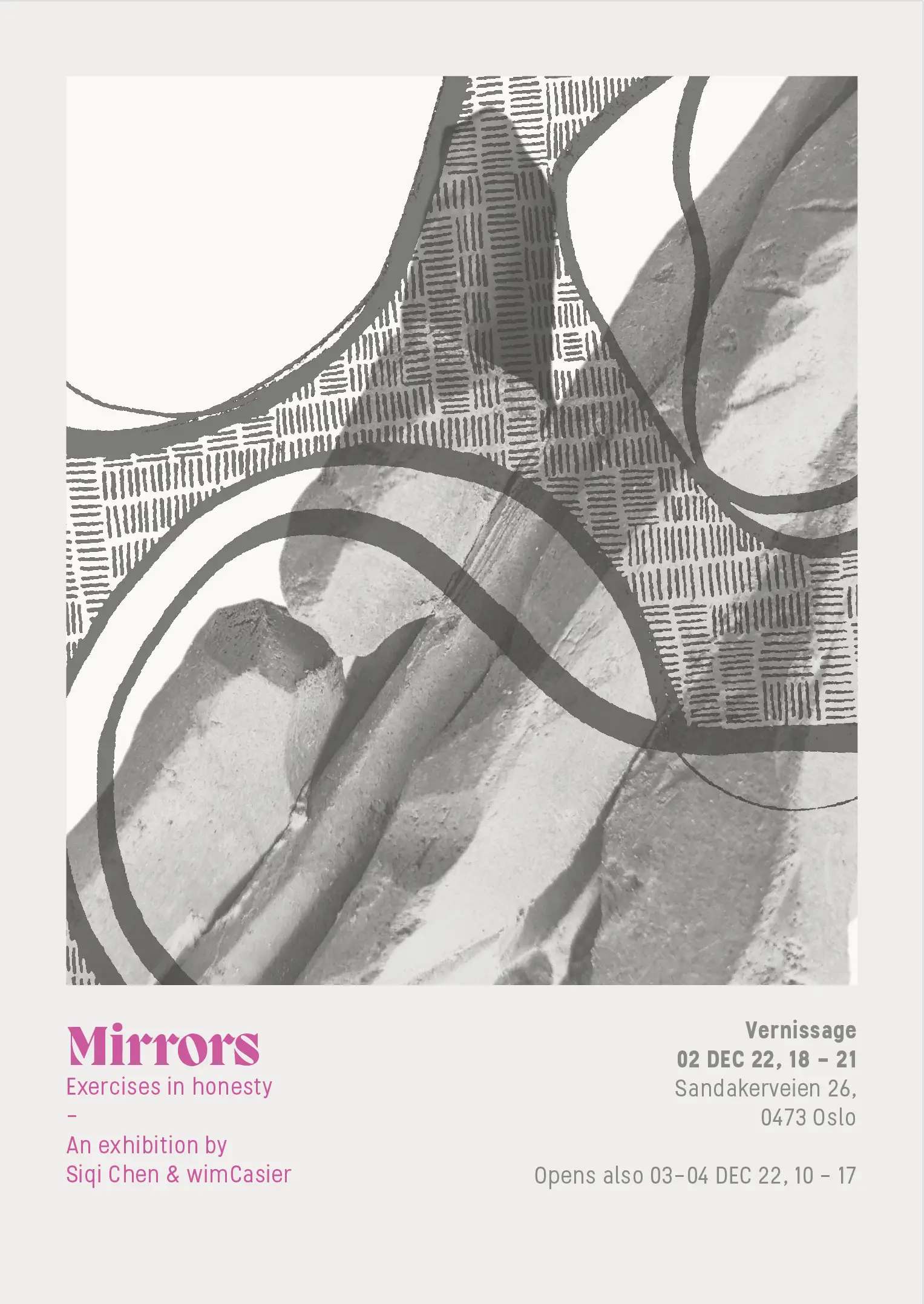 Exhibition poster for wimCasier